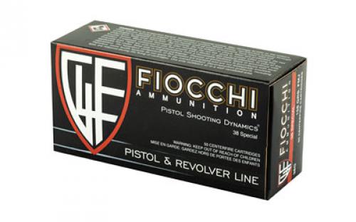 Fiocchi Ammunition Centerfire Pistol, 38 Special, 158 Grain, Full Metal Jacket, 50 Round Box 38G