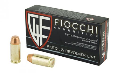 Fiocchi Ammunition Centerfire Pistol, 40S&W, 180 Grain, Full Metal Jacket, 50 Round Box 40SWD