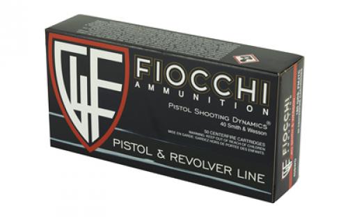 Fiocchi Ammunition Centerfire Pistol, 40S&W, 180 Grain, Full Metal Jacket, 50 Round Box 40SWD