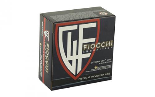 Fiocchi Ammunition Centerfire Pistol, 40S&W, 180 Grain, XTP, 25 Round Box 40XTPB25