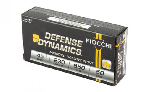 Fiocchi Ammunition Fiocchi Centerfire Pistol, 45 ACP, 230Gr, Jacketed Hollow Point, 50 Round Box 45T500