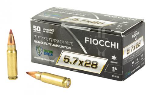 Fiocchi Ammunition Hyperformance, 5.7X28MM, 35Gr, Frangible, 50 Round Box 57jf35