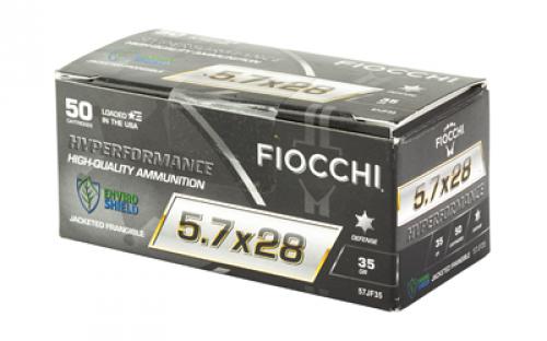 Fiocchi Ammunition Hyperformance, 5.7X28MM, 35Gr, Frangible, 50 Round Box 57jf35