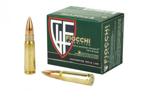 Fiocchi Ammunition Rifle, 762X39, 124 Grain, Full Metal Jacket, 20 Round Box 762SOVA