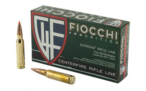 Fiocchi Ammunition Rifle, 7MM-08, 139 Grain, SST, 20 Round Box 7MM08HSA