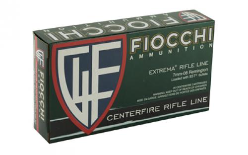 Fiocchi Ammunition Rifle, 7MM-08, 139 Grain, SST, 20 Round Box 7MM08HSA