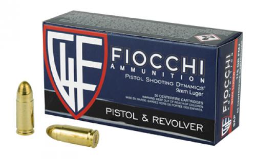 Fiocchi Ammunition Fiocchi Centerfire Pistol, 9MM, 147Gr, Full Metal Jacket, 50 Round Box 9APD