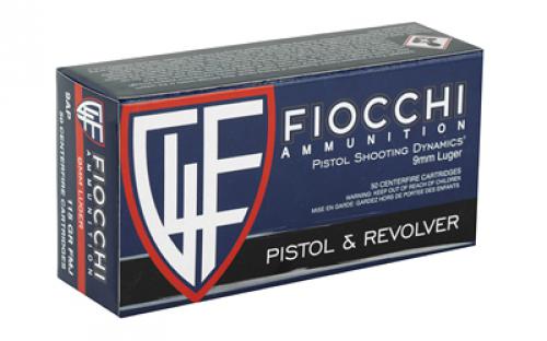 Fiocchi Ammunition Fiocchi Centerfire Pistol, 9MM, 147Gr, Full Metal Jacket, 50 Round Box 9APD