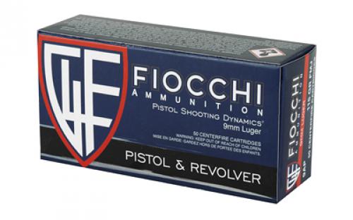 Fiocchi Ammunition Fiocchi Centerfire Pistol, 9MM, 147Gr, Full Metal Jacket, 50 Round Box 9APD