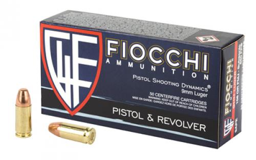 Fiocchi Ammunition Centerfire Pistol, 9MM, 158 Grain, Full Metal Jacket, Subsonic, 50 Round Box 9APE