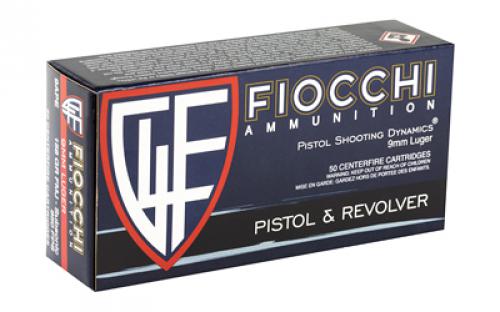 Fiocchi Ammunition Centerfire Pistol, 9MM, 158 Grain, Full Metal Jacket, Subsonic, 50 Round Box 9APE