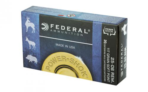 Federal PowerShok, 25-06REM, 117 Grain, Sierra, 20 Round Box 2506BS