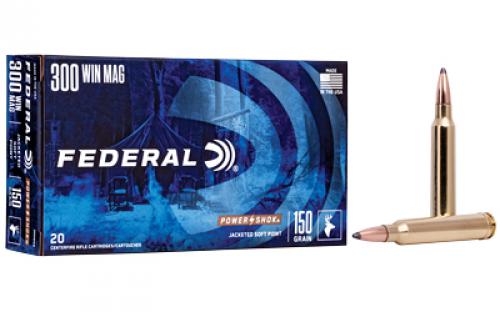 Federal PowerShok, 300WIN, 150 Grain, Soft Point, 20 Round Box 300WGS