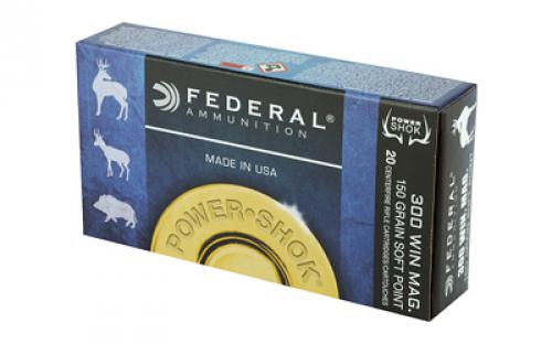 Federal PowerShok, 300WIN, 150 Grain, Soft Point, 20 Round Box 300WGS