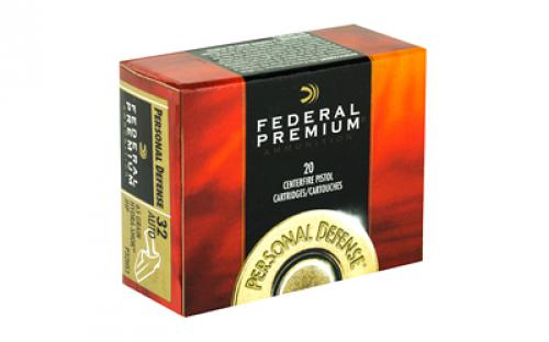 Federal Hydra-Shok, 32ACP, 65 Grain, Hollow Point, 20 Round Box P32HS1