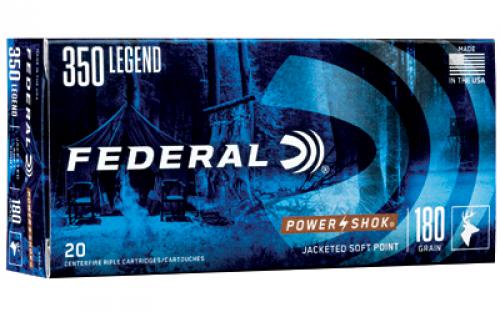 Federal PowerShok, 350 Legend, 180 Grain, Soft Point, 20 Round Box 350LA