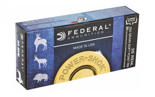 Federal PowerShok, 35REM, 200 Grain, Soft Point, 20 Round Box 35A