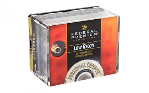 Federal Premium Personal Defense (LR), 38 Special, 110 Grain, Hydra-Shok Jacketed Hollow Point, Low Recoil, 20 Round Box PD38HS3H