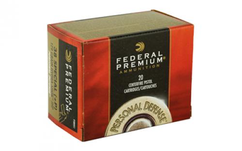 Federal Hydra-Shok, 38 Special, 129 Grain, Hollow Point, +P, 20 Round Box P38HS1