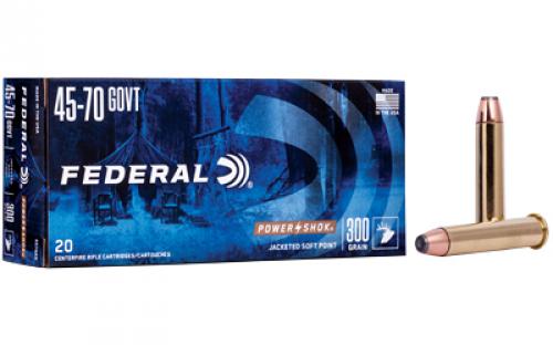 Federal PowerShok, 45-70 Government, 300 Grain, Sierra, 20 Round Box 4570AS