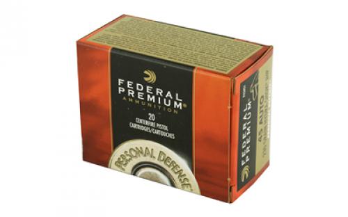 Federal Hydra-Shok, 45ACP, 230 Grain, Hollow Point, 20 Round Box P45HS1