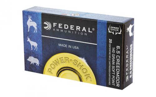 Federal PowerShok, 6.5 Creedmoor, 140Gr, Soft Point, 20, 200 65CRDB