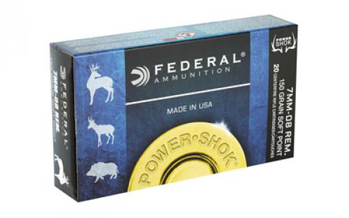 Federal PowerShok, 7MM-08, 150 Grain, Sierra, 20 Round Box 708CS