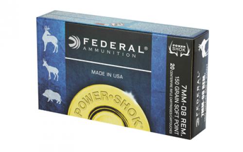 Federal PowerShok, 7MM-08, 150 Grain, Sierra, 20 Round Box 708CS