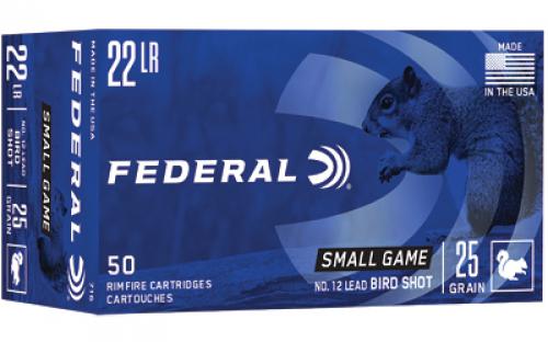 Federal GameShok, 22LR, #12 Shotshell, Lead Shot, 50 Round Box 716