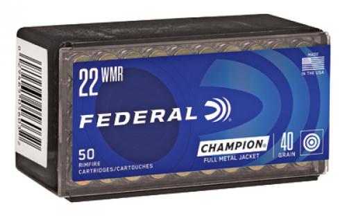 Federal Champion, 22WMR, 40 Grain, Full Metal Jacket, 50 Round Box 737