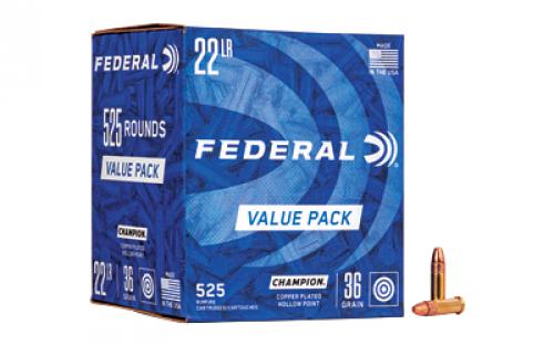 Federal Champion, 22LR, 36 Grain, Hollow Point, 525 Round Brick 745