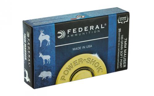 Federal PowerShok, 7x57, 140 Grain, Soft Point, 20 Round Box 7B