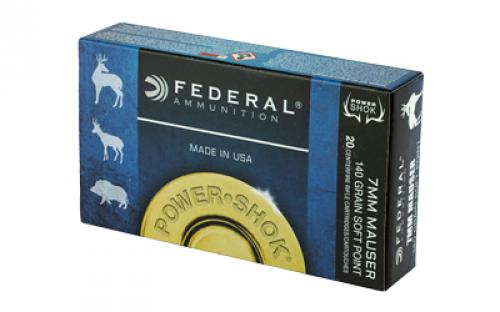 Federal PowerShok, 7x57, 140 Grain, Soft Point, 20 Round Box 7B