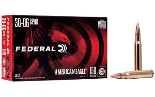 Federal American Eagle, 30-06, 150 Grain, Boat Tail, 20 Round Box AE3006N