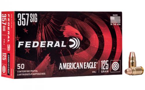 Federal American Eagle, 357SIG, 125 Grain, Full Metal Jacket, 50 Round Box AE357S2