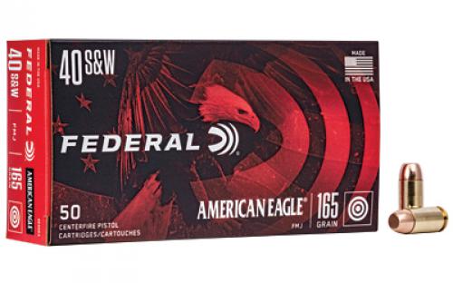 Federal American Eagle, 40S&W, 165 Grain, Full Metal Jacket, 50 Round Box AE40R3