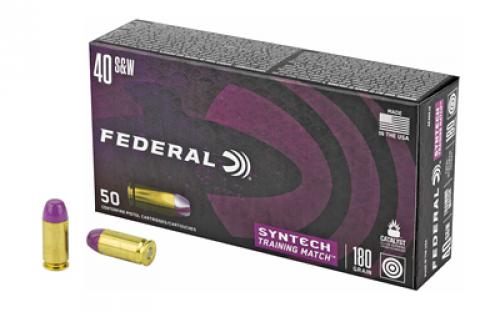 Federal American Eagle, Syntech, 40 S&W, 180Gr, Total Synthetic Jacket, 50, 500 AE40SJ2