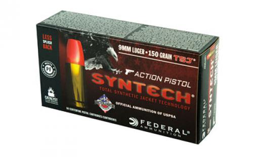 Federal Syntech Action Pistol, 9MM, 150Gr, Total Synthetic Jacket, 50 Round Box AE9SJAP1