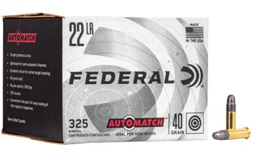 Federal Champion, 22LR, 40 Grain, Solid, 325 Round Brick AM22