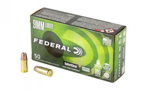 Federal American Eagle, Indoor Range Training, 9MM, 100 Grain, Lead Free Ball, 50 Round Box BC9H1