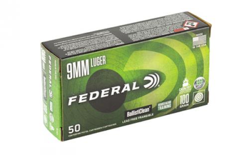 Federal American Eagle, Indoor Range Training, 9MM, 100 Grain, Lead Free Ball, 50 Round Box BC9H1