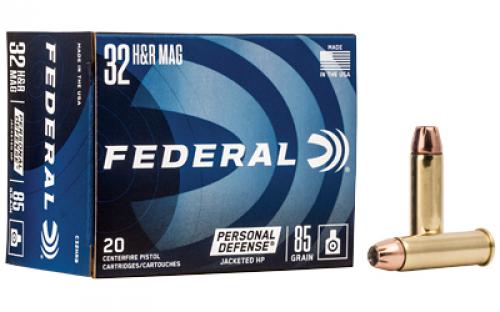 Federal Personal Defense, 32H&R, 85 Grain, Jacketed Hollow Point, 20 Round Box C32HRB