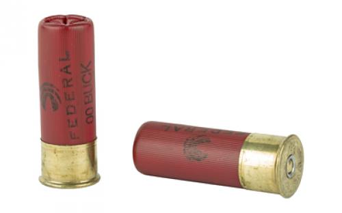 Federal PowerShok, 12 Gauge, 2.75", 00 Buck, Max Dram, Buckshot, 9 Pellets,5 Round Box F12700