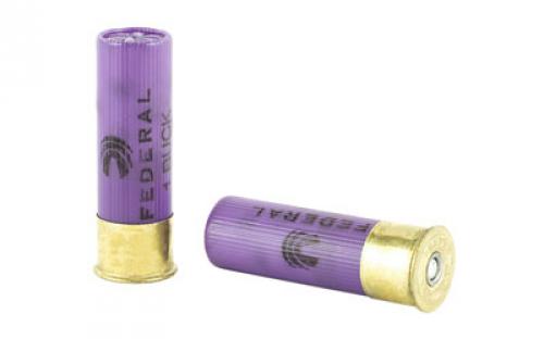 Federal PowerShok, 16 Gauge, 2.75", 1 Buck, Max Dram, Buckshot, 12 Pellets,5 Round Box F1641B