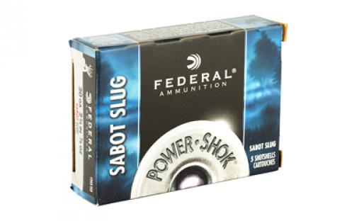 Federal PowerShok, 20 Gauge, 2.75", .875oz, Sabot Slug, Hollow Point,5 Round Box F203SS2