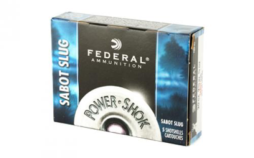 Federal PowerShok, 20 Gauge, 2.75", .875oz, Sabot Slug, Hollow Point,5 Round Box F203SS2