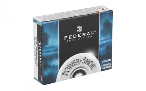 Federal PowerShok, 20 Gauge, 3", #2 Buck, 18 Pellets, 5 Round Box F2072B