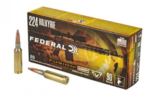 Federal Fusion, 224 Valkyrie, 90 Grain, Boat tail, 20 Round Box F224VLKMSR1