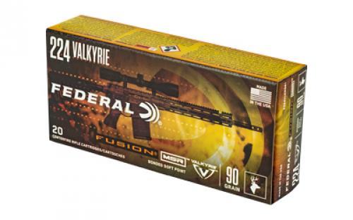 Federal Fusion, 224 Valkyrie, 90 Grain, Boat tail, 20 Round Box F224VLKMSR1