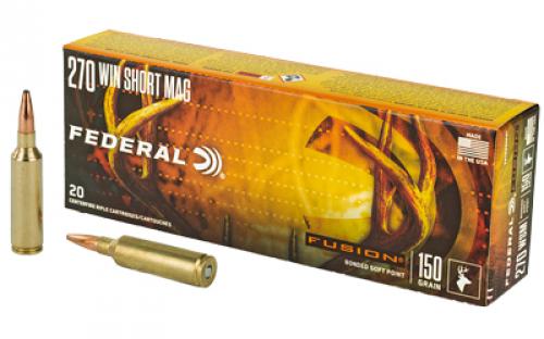 Federal Fusion, 270WSM, 150 Grain, Boat Tail, 20 Round Box F270WSMFS1